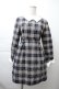 画像1: evelyn / タータンチェックワンピース  紺 S-25-11-21-048-LO-SK-HR-ZS (1)