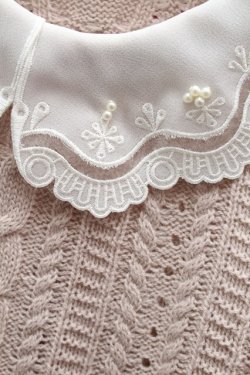 画像3: axes femme / 衿付きニット  ピンク S-25-11-22-042-AX-TO-HR-ZS