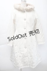 axes femme / パネル刺繍Ａラインコート  オフ S-25-11-22-049-AX-CO-HR-ZS