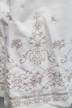 画像3: axes femme / パネル刺繍Ａラインコート  オフ S-25-11-22-049-AX-CO-HR-ZS