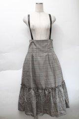 axes femme / 合皮サス付ハイウエストスカート  ベージュ S-25-11-22-051-AX-SK-HR-ZS