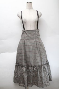 画像1: axes femme / 合皮サス付ハイウエストスカート  ベージュ S-25-11-22-051-AX-SK-HR-ZS