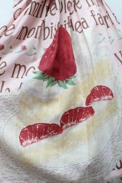 画像3: Emily Temple cute / ロゴ&ショートケーキノースリーブワンピース  ピンク S-25-11-22-052-ET-OP-HR-ZS