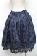 画像2: axes femme / 花フロッキープリントスカート  紺 S-25-11-22-056-AX-SK-AS-ZS (2)