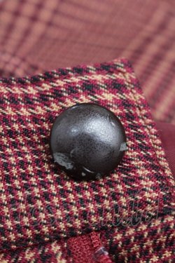 画像3: axes femme / チェックショートパンツ  レッド S-25-11-22-058-AX-PA-HR-ZS