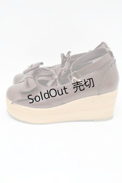 画像2: axes femme kawaii / トリプルリボンシューズ L ブラウン S-25-11-22-013-AX-SH-HR-ZS