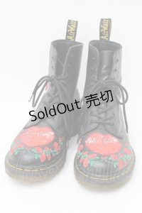 Dr.Martens （Getta Grip） / パスカル ハート 8ホールブーツ 23〜23.5 黒 S-25-11-22-015-PU-AC-HR-ZS