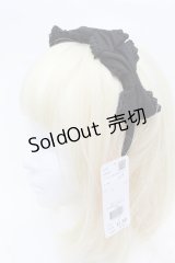 Chalmiere / トリプルリボンカチューシャ  黒 S-25-11-22-019-AX-AC-AS-ZS