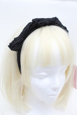 画像2: Chalmiere / トリプルリボンカチューシャ  黒 S-25-11-22-019-AX-AC-AS-ZS