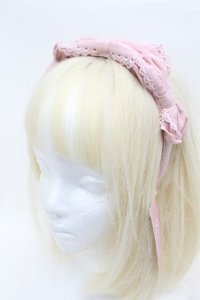 Chalmiere / トリプルリボンカチューシャ  ピンク S-25-11-22-020-AX-AC-AS-ZS