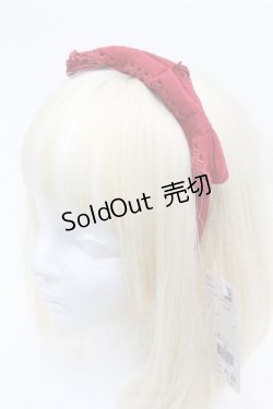 画像1: Chalmiere / トリプルリボンカチューシャ  赤 S-25-11-22-021-AX-AC-AS-ZS