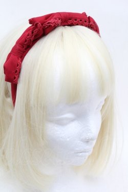 画像2: Chalmiere / トリプルリボンカチューシャ  赤 S-25-11-22-021-AX-AC-AS-ZS