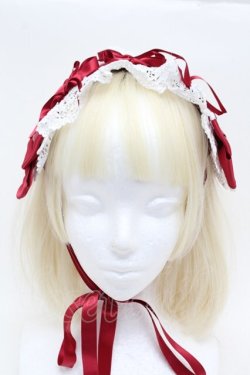 画像2: BABY,THE STARS SHINE BRIGHT / Confiture Ribbonヘッドドレス  エンジ S-25-11-22-022-BA-AC-HR-ZS