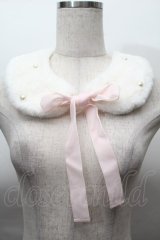 BABY,THE STARS SHINE BRIGHT / リボンリボンファーティペット  オフｘピンク S-25-11-22-027-BA-SH-AS-ZS