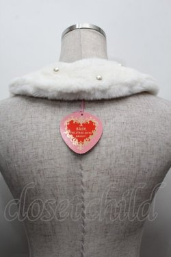 画像2: BABY,THE STARS SHINE BRIGHT / リボンリボンファーティペット  オフｘピンク S-25-11-22-027-BA-SH-AS-ZS