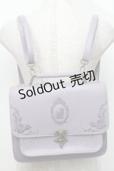 axes femme POETIQUE / 刺繍サッチェルバッグ  ラベンダー S-25-11-22-030-AX-BG-AS-ZS