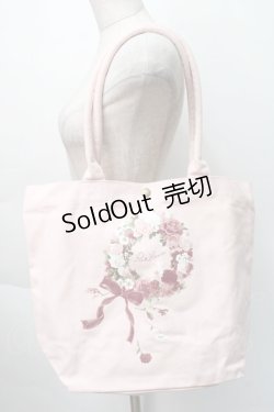 画像1: PINK HOUSE / ローズリースプリントバッグ  ピンク S-25-11-22-031-LO-BG-AS-ZS