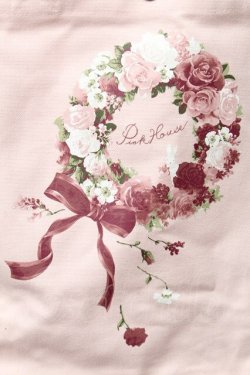 画像4: PINK HOUSE / ローズリースプリントバッグ  ピンク S-25-11-22-031-LO-BG-AS-ZS
