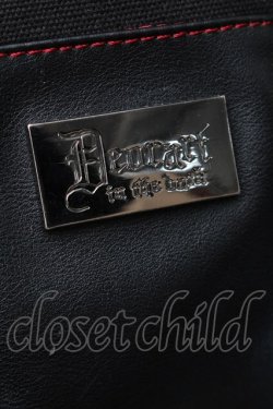 画像5: Deorart / レザー切替ショルダーバッグ  黒ｘ赤 S-25-11-22-034-PU-BG-HR-ZS