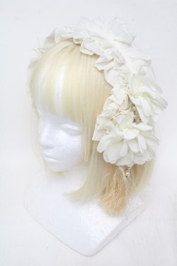 画像1: LOLITA / シフォンカチューシャ  アイボリー S-25-11-23-001-LO-AC-HR-ZS