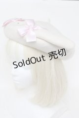 Nile Perch / うさぎさんベレー帽  アイボリー S-25-11-23-005-LO-ZA-HR-ZS