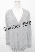 NieR Clothing / ニットカーディガン  グレー S-25-11-23-040-PU-TO-AS-ZS
