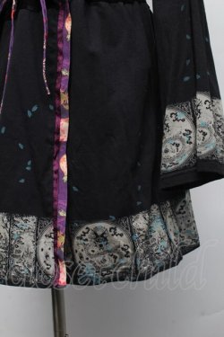 画像4: gouk / 和柄切替カーディガン  黒 S-25-11-23-042-GO-TO-AS-ZS