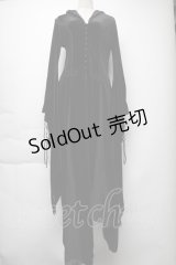 PUNK RAVE / Druid of the Moon Coat  黒 S-25-11-23-043-PU-CO-HR-ZS