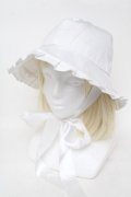 LOLITAその他(お買取対象外) / フリルキャップ  白 S-25-11-23-006-LO-AC-HR-ZS