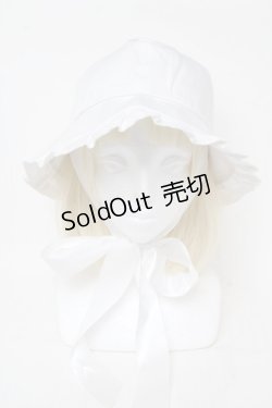画像2: LOLITAその他(お買取対象外) / フリルキャップ  白 S-25-11-23-006-LO-AC-HR-ZS