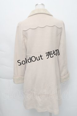 画像2: axes femme / レース使いコート M ベージュ S-25-11-23-048-AX-CO-HR-ZI