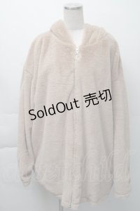 NieR Clothing / ファーパーカー  ベージュ S-25-11-23-049-PU-CO-AS-ZS