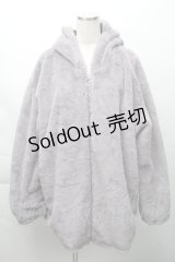 NieR Clothing / ファーパーカー  グレー S-25-11-23-050-PU-CO-AS-ZS