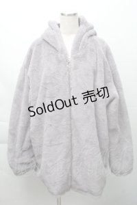 NieR Clothing / ファーパーカー  グレー S-25-11-23-050-PU-CO-AS-ZS