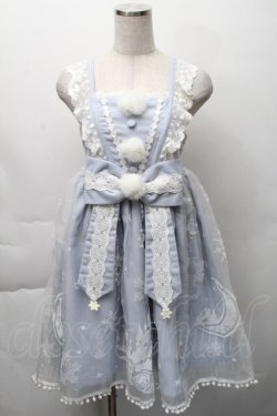 画像5: To Alice / 雪の結晶ケープ&ジャンパースカートセットアップ  サックス S-25-11-23-051-LO-CO-AS-ZS