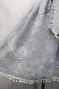 画像7: To Alice / 雪の結晶ケープ&ジャンパースカートセットアップ  サックス S-25-11-23-051-LO-CO-AS-ZS