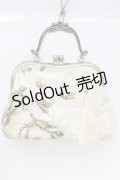 LOLITA / 和柄がま口ハンドバッグ  アイボリー S-25-11-23-008-LO-BG-HR-ZS