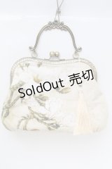 LOLITA / 和柄がま口ハンドバッグ  アイボリー S-25-11-23-008-LO-BG-HR-ZS