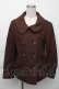 画像1: axes femme / ラメダブルボタンショートコート M ブラウン S-25-11-23-056-AX-CO-HR-ZS (1)
