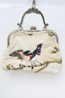 画像2: LOLITA / 和柄がま口ハンドバッグ  アイボリー S-25-11-23-008-LO-BG-HR-ZS