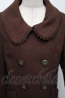 画像3: axes femme / ラメダブルボタンショートコート M ブラウン S-25-11-23-056-AX-CO-HR-ZS