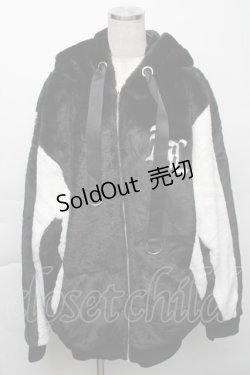 画像1: Amilige / バイカラーファーコート  黒ｘ白 S-25-11-23-057-PU-CO-AS-ZS