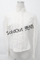 Innocent World / スタンドカラーブラウス  オフ S-25-11-23-012-IW-BL-AS-ZS