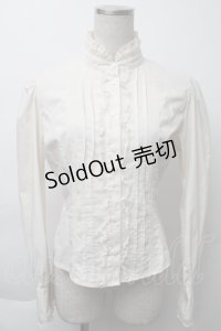 Innocent World / スタンドカラーブラウス  オフ S-25-11-23-012-IW-BL-AS-ZS