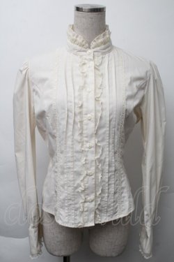 画像1: Innocent World / スタンドカラーブラウス  オフ S-25-11-23-012-IW-BL-AS-ZS