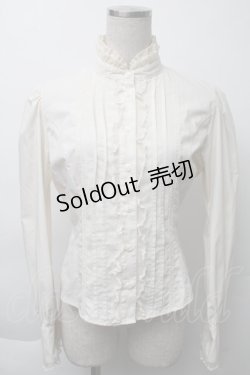画像1: Innocent World / スタンドカラーブラウス  オフ S-25-11-23-012-IW-BL-AS-ZS