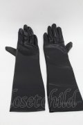 Moi-meme-Moitie / ブレスレット付きグローブ  黒 S-25-11-23-1001-MO-AC-HR-ZS