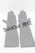 Moi-meme-Moitie / ブレスレット付きグローブ  黒 S-25-11-23-1001-MO-AC-HR-ZS