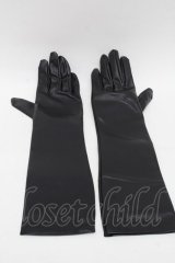 Moi-meme-Moitie / ブレスレット付きグローブ  黒 S-25-11-23-1001-MO-AC-HR-ZS