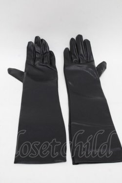 画像1: Moi-meme-Moitie / ブレスレット付きグローブ  黒 S-25-11-23-1001-MO-AC-HR-ZS